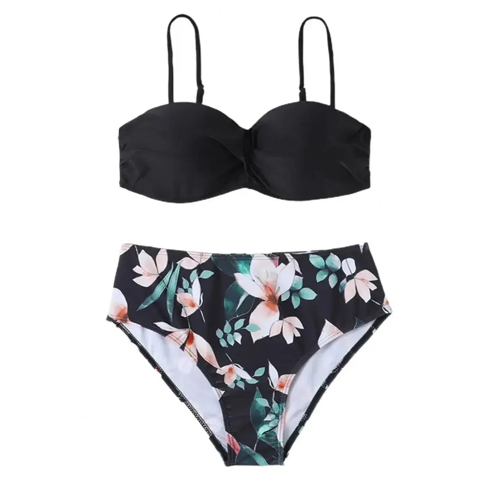 Underwire padded Bra-like Swimsuit set