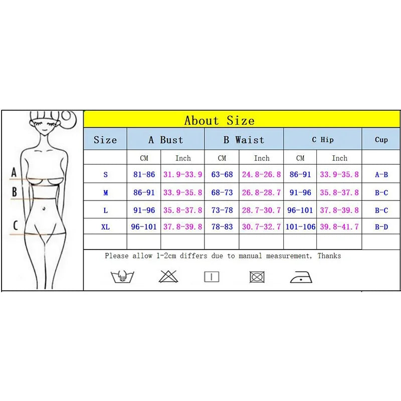 3 Pieces Bikini Pants Micro Bikini Set