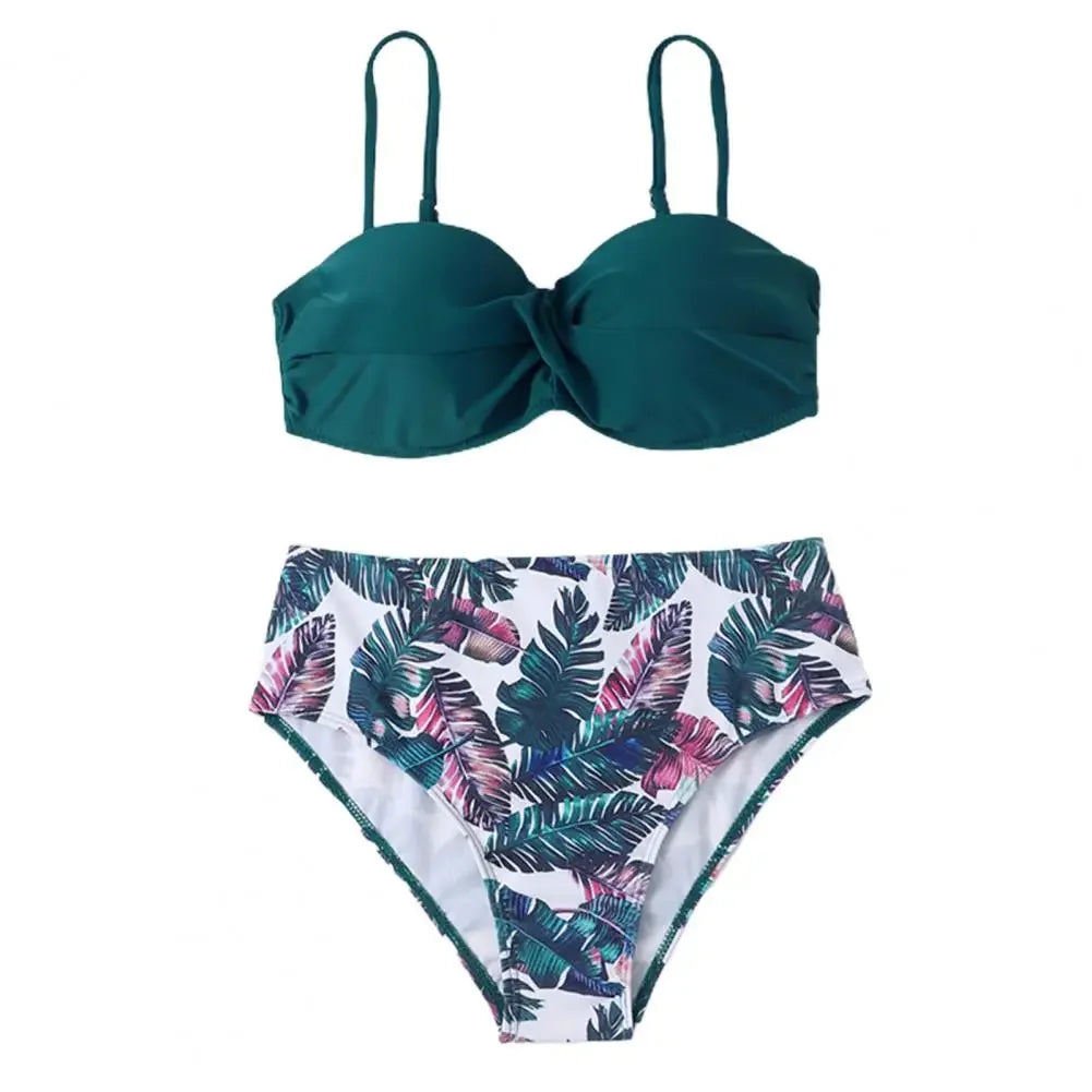 Underwire padded Bra-like Swimsuit set